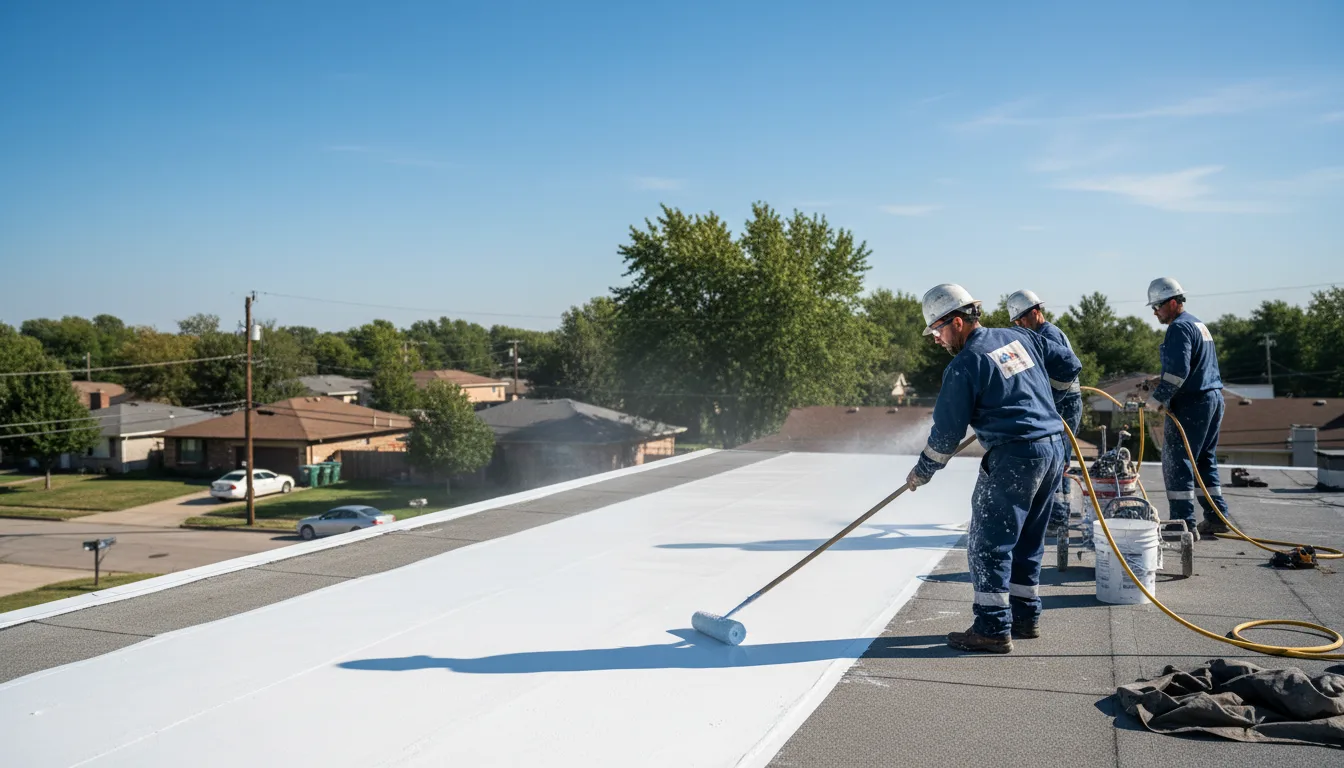 Commercial roof coating in Uniopolis, OH near me